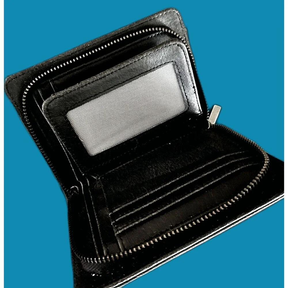 Matt & Nat Black Vegan Leather Wallets Lot Of 2